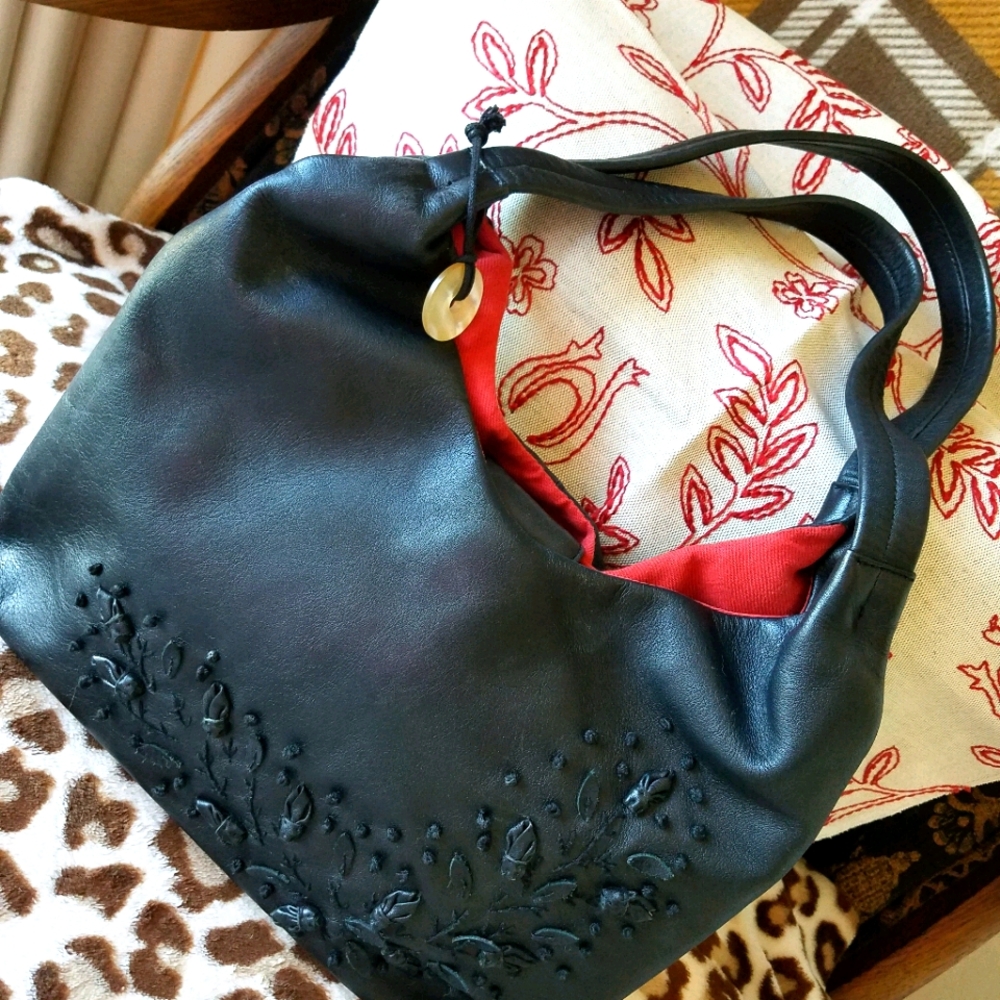 Leather bag by Sak..vintage